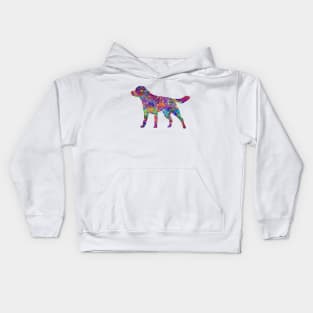 Labrador dog watercolor Kids Hoodie